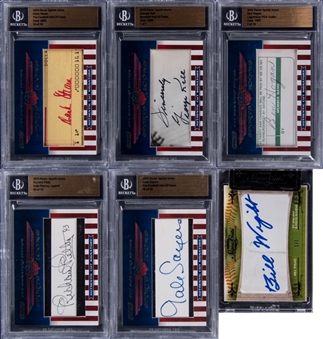 2010 Razor Sports Icons and Tristar SignaCuts BGS-Graded Signed Cards Collection (6 Different)